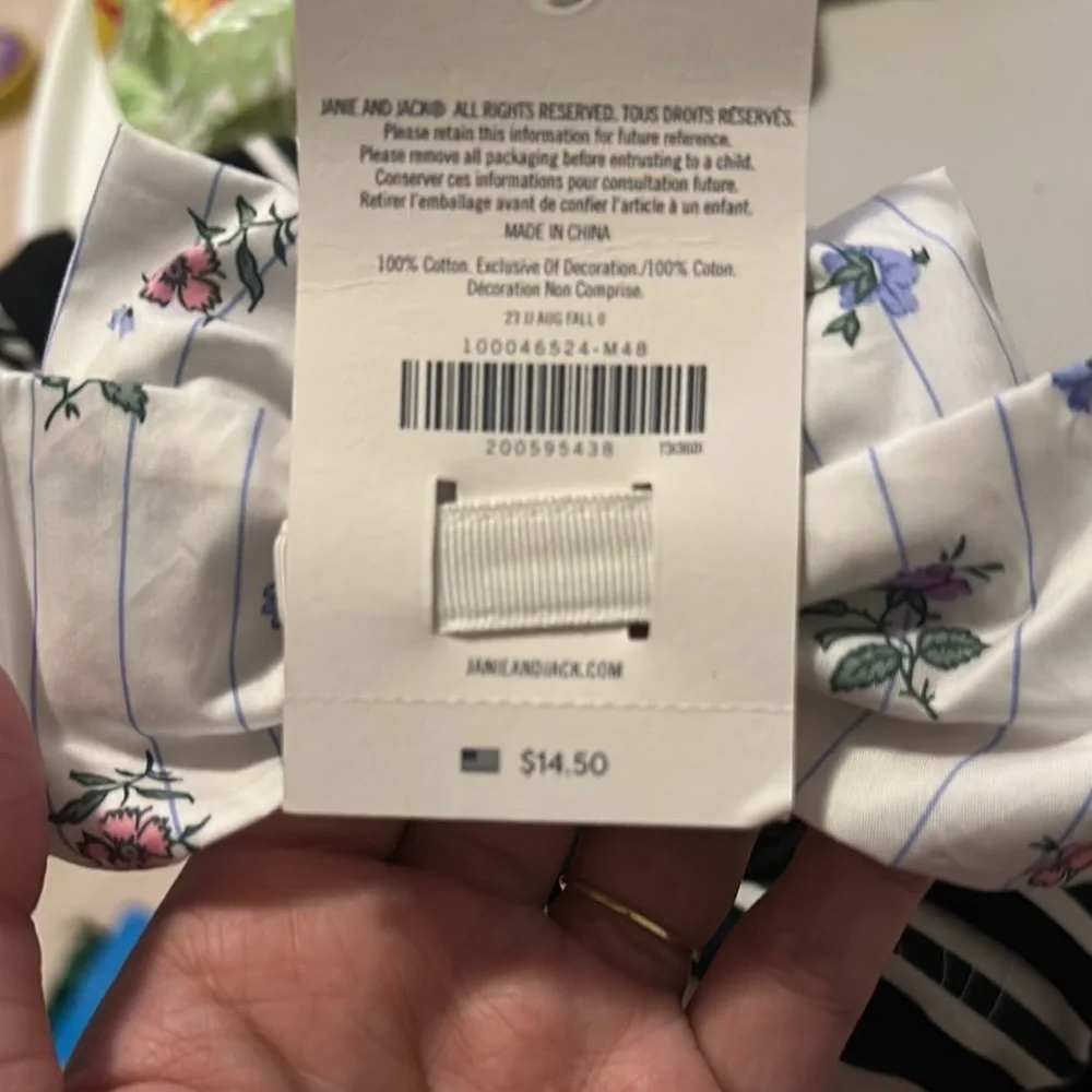 Janie and Jack Purple and White Floral Hair Accessory